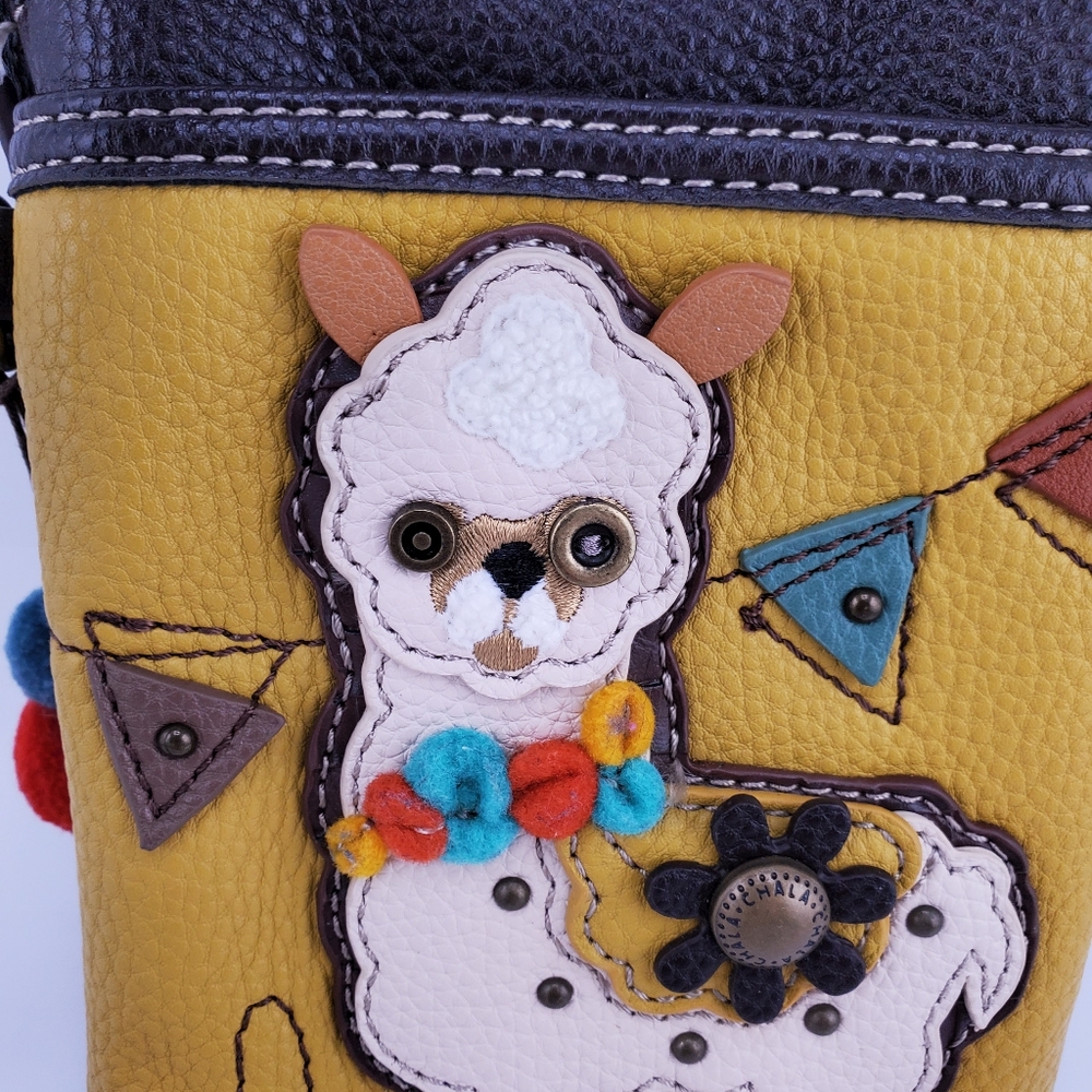 Chala Llama Alpaca Wallet Shoulder Bag - Picture 3 of 8